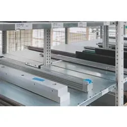 SCHULTE Lagertechnik Doppel-Anbauregal Stecksystem, MULTIPlus250, 3000x1000x(2x500) mm, 14 Böden, verzinkt