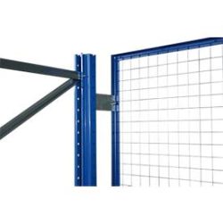 Schulte Lagertechnik Drahtgitter-Rückwand für Ständerrahmen S625-A18, S635-B20 und S645-B25, B 950 x H 1000 mm, blau/verzinkt