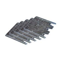 Schulte Lagertechnik Fussplatten-Unterlegblech für Ständerrahmen S610-M18-U und S625-A18, Stärke 2 mm, verzinkt, 5 Stück