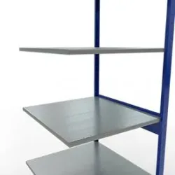 SCHULTE Lagertechnik - Stecksystem Anbauregal - 2500x 750x800 mm, Typ 150 kg