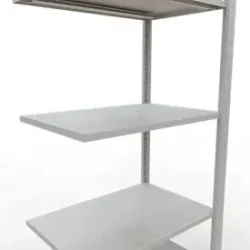 SCHULTE Lagertechnik - Stecks.Anbaur. mit Längenriegel - 2000x750x500 mm, Typ 150 kg