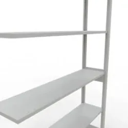 SCHULTE Lagertechnik - Stecks.Anbaur. mit Längenriegel - 2500x1300x300 mm, Typ 150 kg