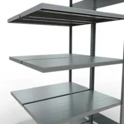 SCHULTE Lagertechnik - Stecks.Doppelanbaur. Typ 250 kg - 2000x1000x2x500 mm, 10 Böden