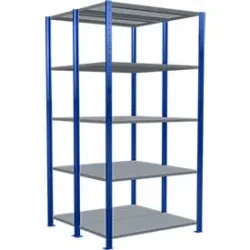 SCHULTE Lagertechnik - Stecks.Doppelgrundregal Typ 150 - 2000x1000x2x500 mm 2x5 Böden