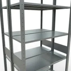 SCHULTE Lagertechnik - Stecks.Doppelgrundregal Typ 150 - 3000x1000x2x400 mm verz.2x7 Böden