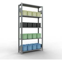 SCHULTE Lagertechnik - Stecks.Grundr.mit Längenriegel - 2000x1000x300 mm, Typ 150 kg