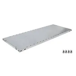 SCHULTE Lagertechnik Zusatz-Fachboden MULTIPlus 150, 750x300 mm, 25 mm Kante, mit 4 Fachbodenträgern