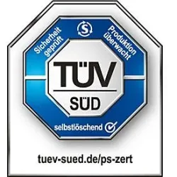 Selbstlöschende Wertstoff-Abfallsammler 40R, antiksilber/blau