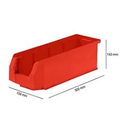 Sichtlagerkasten LF 511, Kunststoff, 7,6 l, rot