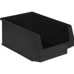 Sichtlagerkasten LF 531, ESD-leitfähig, schwarz, Aussenmasse L 500 x B 312 x H 145 mm, Inhalt 16,5 L