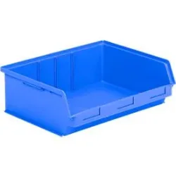 Sichtlagerkasten SSI Schäfer LF 351 ZW, Polypropylen, L 348 x B 470 x H 145 mm, 17 l, blau