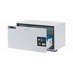 Sicherheits-Unterbauschrank Typ 90 asecos UB-S-90, Schublade, Front Lichtgrau, B 1102 x T 574 x H 600 mm