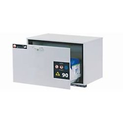 Sicherheits-Unterbauschrank Typ 90 asecos UB-S-90, Schublade, Front Lichtgrau, B 893 x T 502 x H 600 mm