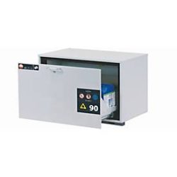 Sicherheits-Unterbauschrank Typ 90 asecos UB-S-90, Schublade, Front Lichtgrau, B 893 x T 574 x H 600 mm