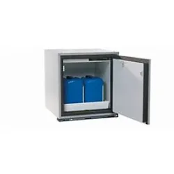 Sicherheits-Unterbauschrank Typ 90 asecos UB-T-90, Flügeltür, Anschlag rechts, Front Lichtgrau, B 593 x T 574 x H 600 mm