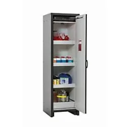 Sicherheitsschrank Typ 30 asecos Q-CLASSIC-30, Flügeltür, Anschlag rechts, Front Sicherheitsgelb, B 564 x T 620 x H 1947 mm
