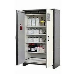 Sicherheitsschrank Typ 30 asecos Q-CLASSIC-30, Flügeltüren, Front Reinweiss, B 1164 x T 620 x H 1947 mm