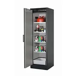 Sicherheitsschrank Typ 90 asecos Q-CLASSIC-90, Flügeltür, Anschlag links, Front Reinweiss, B 599 x T 615 x H 1953 mm