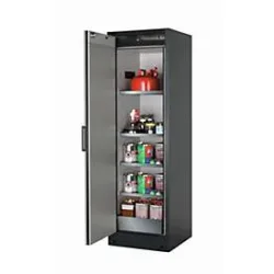 Sicherheitsschrank Typ 90 asecos Q-CLASSIC-90, Flügeltür, Anschlag links, Front Reinweiss, B 599 x T 615 x H 1953 mm