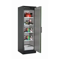 Sicherheitsschrank Typ 90 asecos Q-CLASSIC-90, Flügeltür, Anschlag rechts, Front Resedagrün, B 599 x T 615 x H 1953 mm