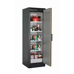 Sicherheitsschrank Typ 90 asecos Q-PEGASUS-90, Flügeltür mit Schliess-Automatik, Anschlag rechts, Front Sicherheitsgelb, B 599 x T 615 x H 1953 mm