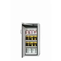 Sicherheitsschrank Typ 90 asecos S-PEGASUS-90, Flügeltür mit Schliess-Automatik, Anschlag links, Front Lichtgrau, B 596 x T 616 x H 1298 mm