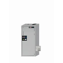 Sicherheitsschrank Typ 90 asecos S-PEGASUS-90, Flügeltür mit Schliess-Automatik, Anschlag rechts, Front Lichtgrau, B 596 x T 616 x H 1298 mm
