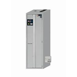 Sicherheitsschrank Typ 90 asecos S-PHOENIX-90, Falttür mit Türfeststellanlage, Anschlag rechts, Front Lichtgrau, B 596 x T 749 x H 1968 mm