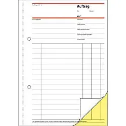 Sigel Auftrag SD001, DIN A5 hoch, 2 x 40 Blatt