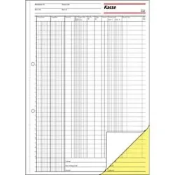 sigel® Kassenbuch EDV Steuerscheine 300 KG429, DIN A4 hoch, 2 x 50 Blatt