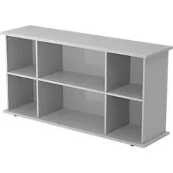 Sideboard Office Grau Holz 166.1 cm 44.8 cm 84 cm - Material: Holzwerkstoff - Sideboard