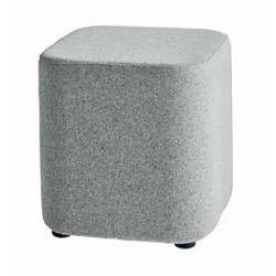 Sitzhocker TAPA Square O Type, Schurwolle, B 450 x T 450 x H 470 mm, grau
