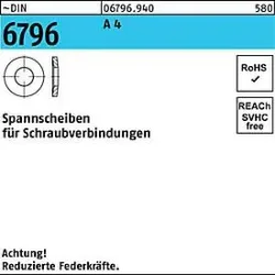 Spannscheibe DIN 6796 5x 11x 1,2 A 4 100 Stück