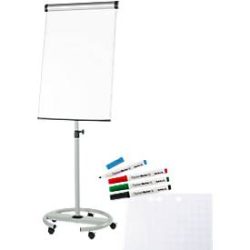 Sparset Maul Flipchart Solid, fahrbar, höhenverstellbar + gratis 1 Block und 4 Stifte