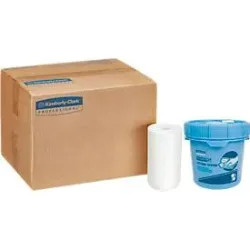 Spendereimer Kimberly Clark Kimtech® Wettask?, für Rollenwischtücher, 2 Stück, L 323 x B 330 x H 330 mm, Kunststoff, blau