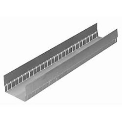 SSI Schäfer Längsrinne zur Schubladenunterteilung, B 118 x H 66 x L 586 mm, Stahlblech, silber
