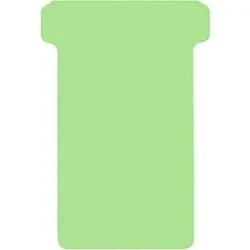 T-Steckkarten, Format 2, B 48 x H 85 mm, für Plantafelelemente 63/48 mm, beschriftbar, FSC®-zertifiziertes Papier, grün, 100 Stück