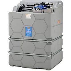Tankanlage CEMO CUBE Indoor Basic für AdBlue®, 6 m Schlauch, B 1200 x T 1800 x H 1740 mm, 2500 l Volumen