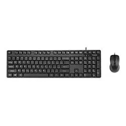 Targus - Tastatur-und-Maus-Set - volle Größe - antimicrobial - USB - QWERTY