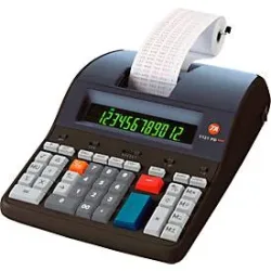 Tischrechner TA 1121 PD Eco, 12-stellige LCD-Anzeige, Papierrolle, Solarbetrieb, B 210 x T 310 x H 80 mm