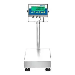 Tischwaage ae ADAM Gladiator GGB 35, ungeeicht, wasserfest, Ablesbarkeit 1 g/Wägebereich bis 35 kg, RS-232, LED, Netz-/Akkubetrieb, Edelstahl
