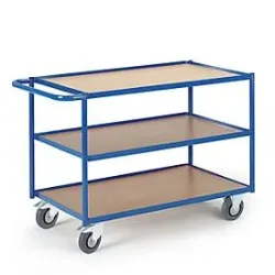 Tischwagen, Ladefl. L1000 x B600 mm, 3 Etagen
