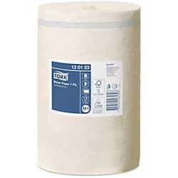 Tork® Papierwischtücher 120123, 1-lagig, Innenabrollung M1, Nachfüllanzeige, L 120 m x B 215 mm, Ø 140 mm, 11 Rollen á 120 m, weiss