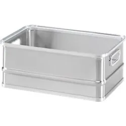 Transportkasten, stapelbar, ungelocht, 36 l