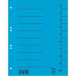 Trennblatt, Intensiv-Karton, DIN A4, blau