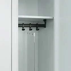 Trennwand für C+P Evolo PLUS Spinde, verschieb- und schwenkbar, B 300 x T 3 x H 1210 mm, transparent