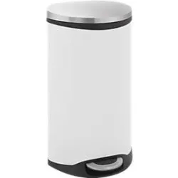 Tretabfalleimer Soft Close weiss, 30 Liter