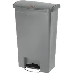 Tretabfalleimer Slim Jim®, Kunststoff, Fassungsvermögen 50 Liter, grau