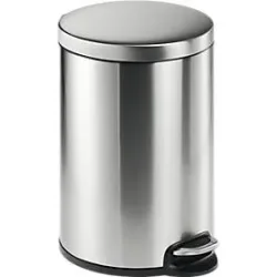 DURABLE Treteimer 20lt 340223 Edelstahl, 45.5cmx36cm
