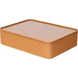 Utensilienbox HAN Allison Smart-Organizer, stapelb., mit Deckel, rutschfeste Gummifüsse, ABS-Kunststoff, caramel-brown